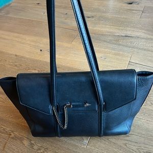 Mackage Black Leather Tote